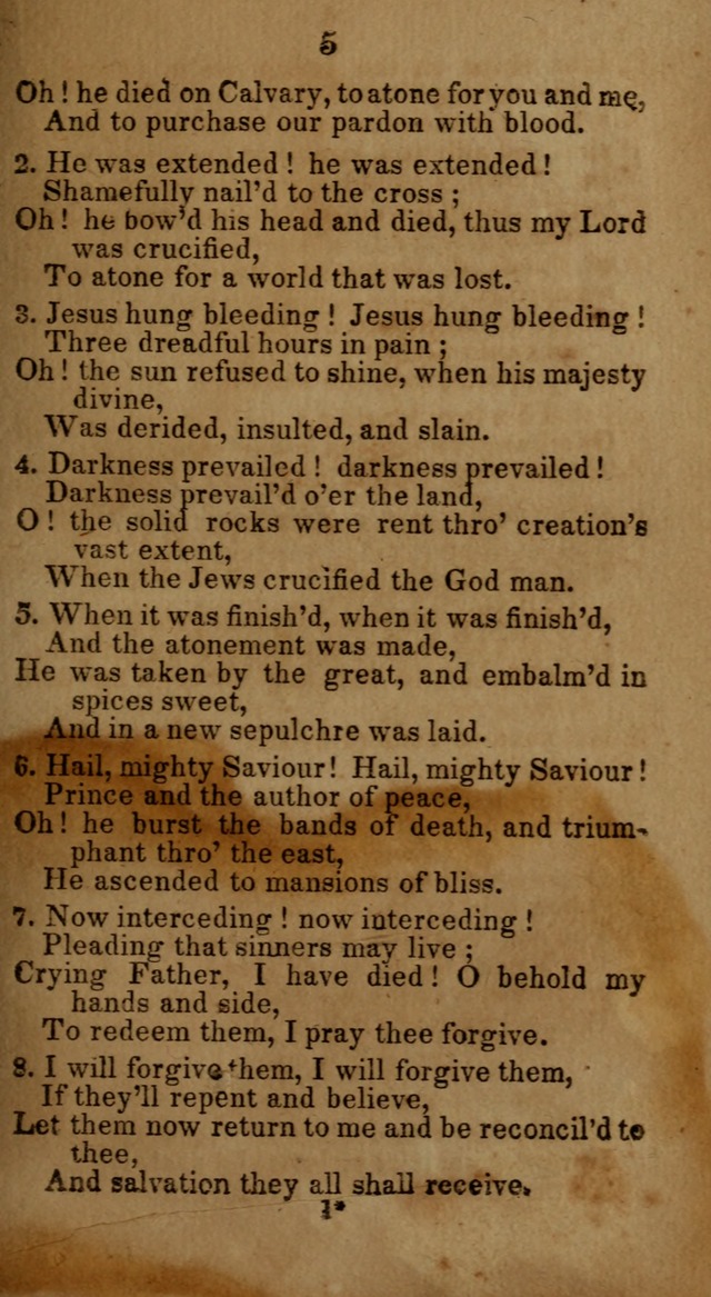 Social and Camp-meeting Songs, for the Pious (9th ed. enl.) page 5