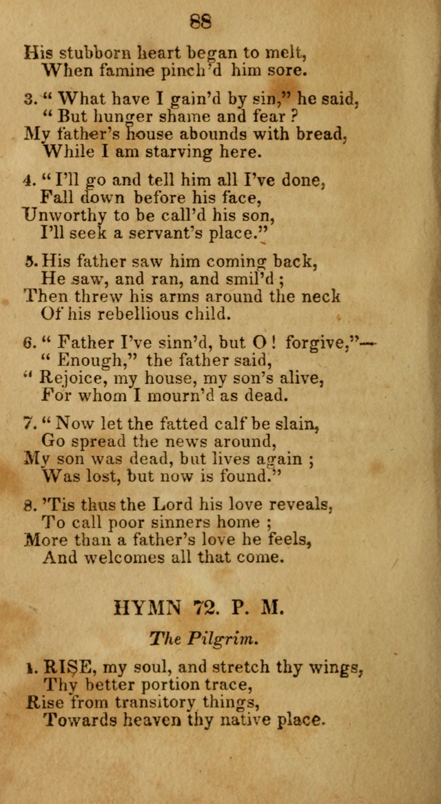 Social and Camp-meeting Songs, for the Pious (9th ed. enl.) page 88