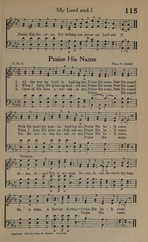Songs of Conquest: for Use in Public Worship, Prayer Services, Camp Meetings, Evangelistic Campaigns, Young People