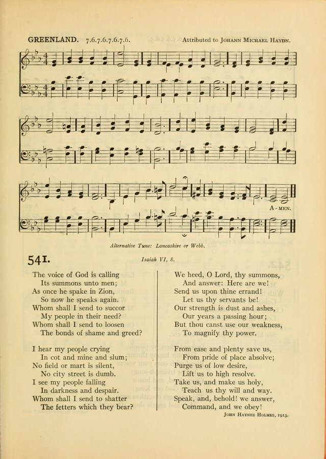 Services for Congregational Worship. The New Hymn and Tune Book page 477