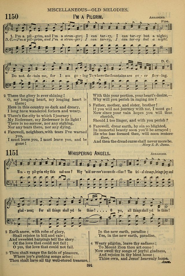 The Seventh-Day Adventist Hymn and Tune Book: for use in divine worship page 391