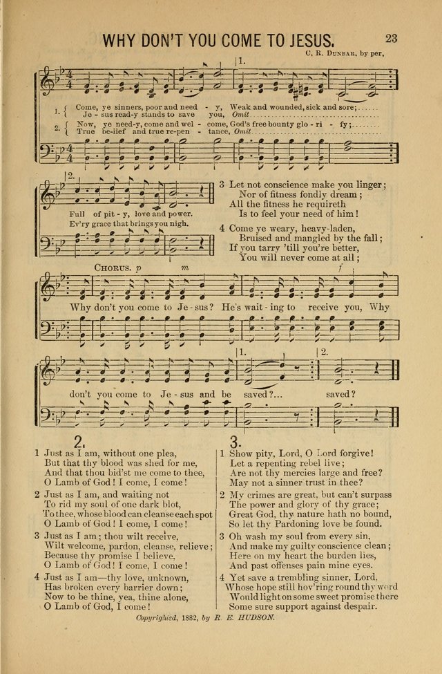 Salvation Echoes: for Sabbath School, Gospel, Prayer and Praise Meetings page 23