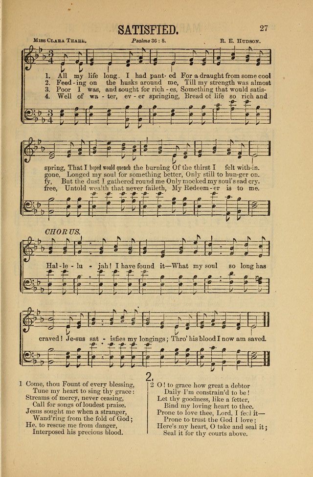 Salvation Echoes: for Sabbath School, Gospel, Prayer and Praise Meetings page 27