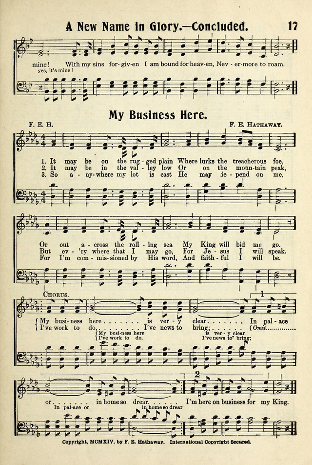 Songs of Faith and Triumph 1, 2 and 3 Combined: Tryout Edition page 17