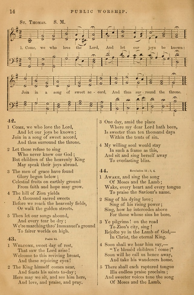 Songs for the Sanctuary: or hymns and tunes for Christian Worship page 15