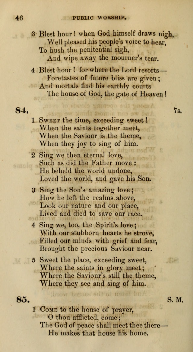 Songs for the Sanctuary; or, Psalms and Hymns for Christian Worship (Words only) page 46