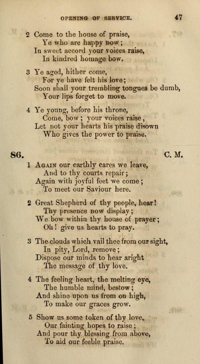 Songs for the Sanctuary; or, Psalms and Hymns for Christian Worship (Words only) page 47
