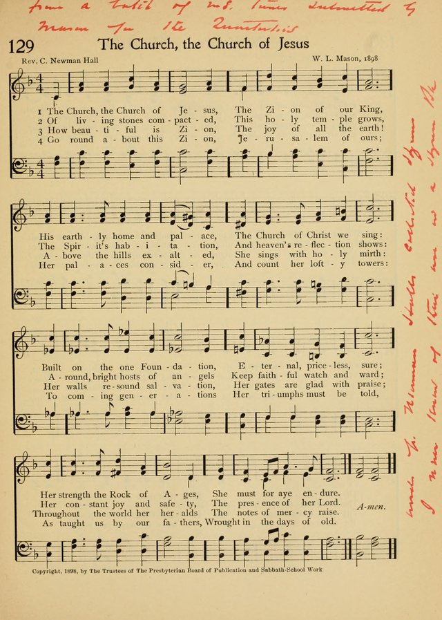 The School Hymnal page 134