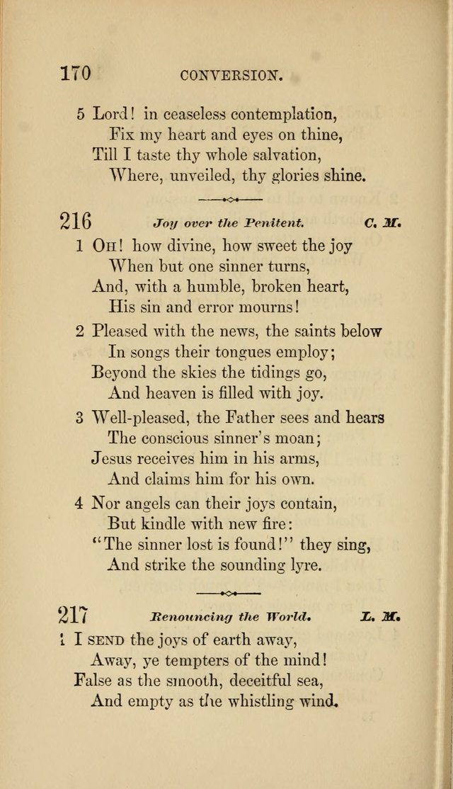 Social Hymn Book: Being the Hymns of the Social Hymn and Tune Book for the Lecture Room, Prayer Meeting, Family, and Congregation (2nd ed.) page 170