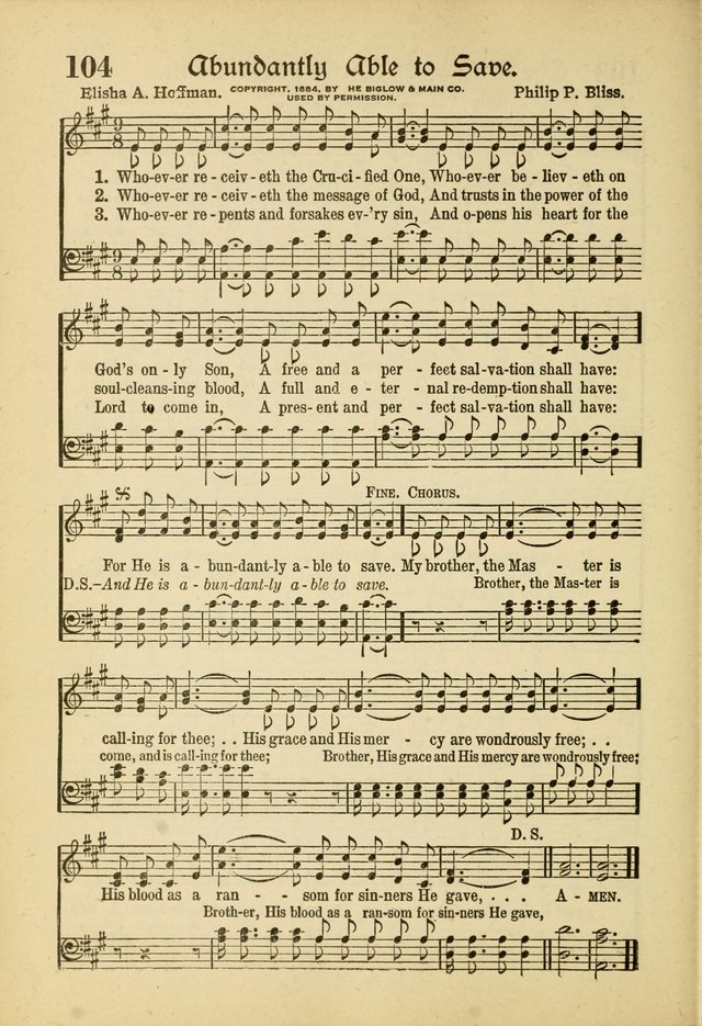 Songs of Hope: for the Church and Sunday School page 106
