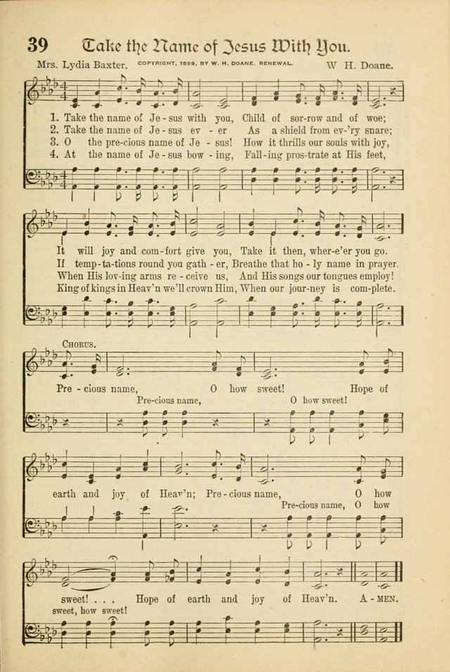 Songs of Hope: for the Church and Sunday School page 41