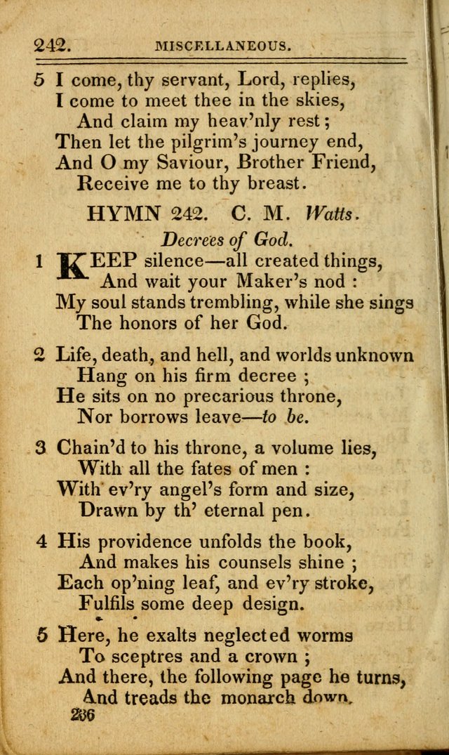 A Selection of Hymns: including a few originals, designed to aid the friends of  Zion in their private and social worship page 236