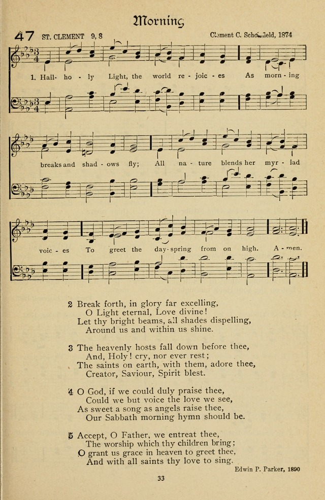 The Sanctuary Hymnal, published by Order of the General Conference of the United Brethren in Christ page 34