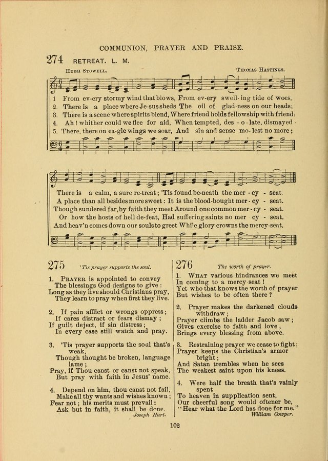 Sacred Hymns and Tunes: designed to be used by the Wesleyan Methodist Connection (or Church) of America page 102