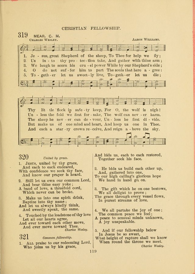 Sacred Hymns and Tunes: designed to be used by the Wesleyan Methodist Connection (or Church) of America page 119