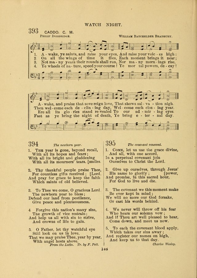 Sacred Hymns and Tunes: designed to be used by the Wesleyan Methodist Connection (or Church) of America page 146