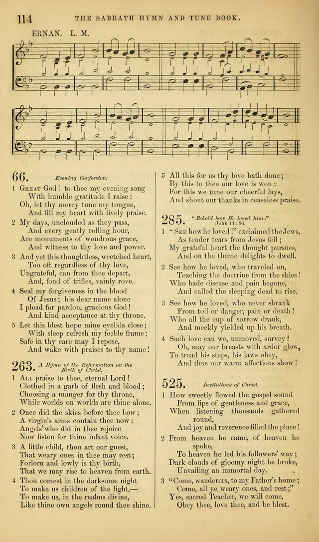 The Sabbath Hymn and Tune Book: for the service of song in the house of  the Lord page 116