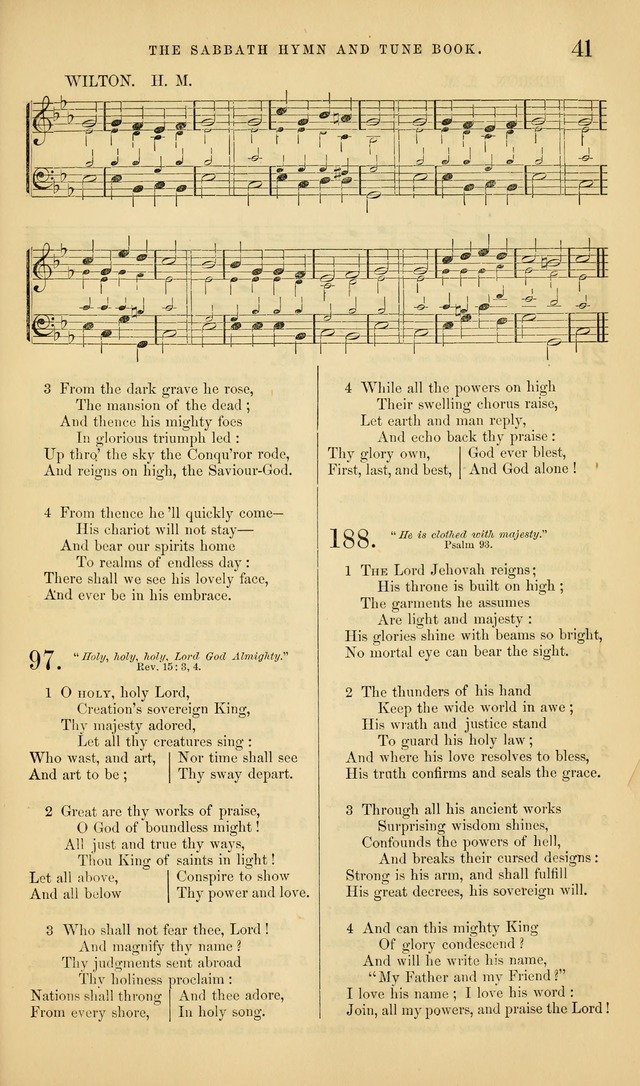 The Sabbath Hymn and Tune Book: for the service of song in the house of  the Lord page 43