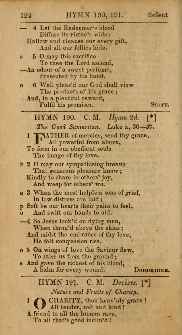 Select Hymns: the third part of Christian Psalmody; with directions for musical expression (Stereotype ed.) page 124