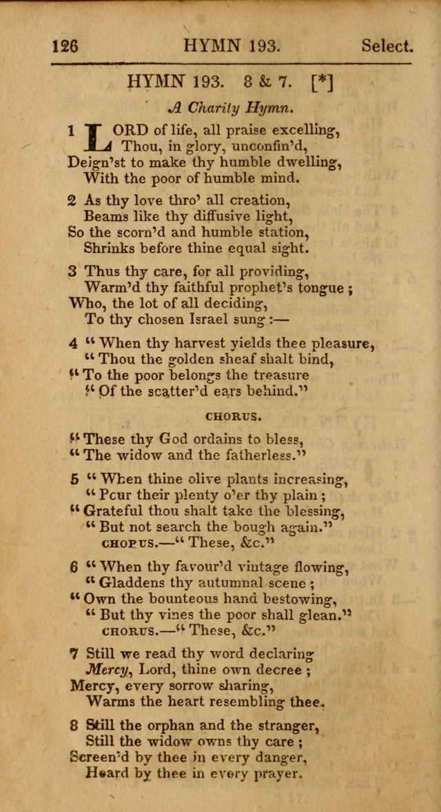 Select Hymns: the third part of Christian Psalmody; with directions for musical expression (Stereotype ed.) page 126