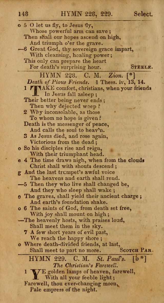 Select Hymns: the third part of Christian Psalmody; with directions for musical expression (Stereotype ed.) page 148
