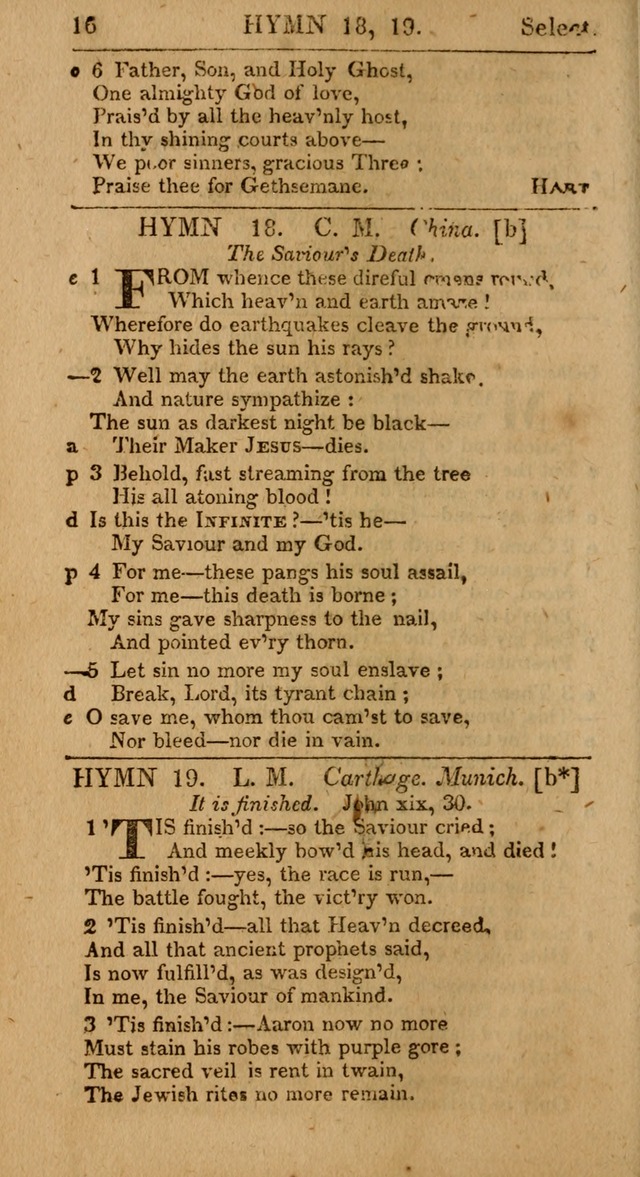 Select Hymns, The Third Part of Christian Psalmody. 3rd ed. page 16