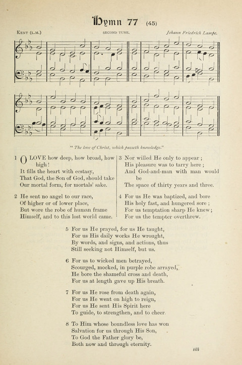 The Scottish Hymnal: (Appendix incorporated) with tunes for use in churches page 103