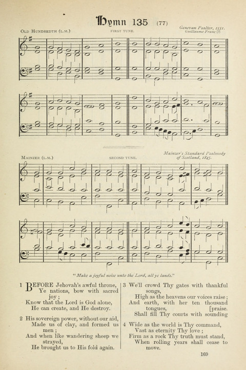 The Scottish Hymnal: (Appendix incorporated) with tunes for use in churches page 171