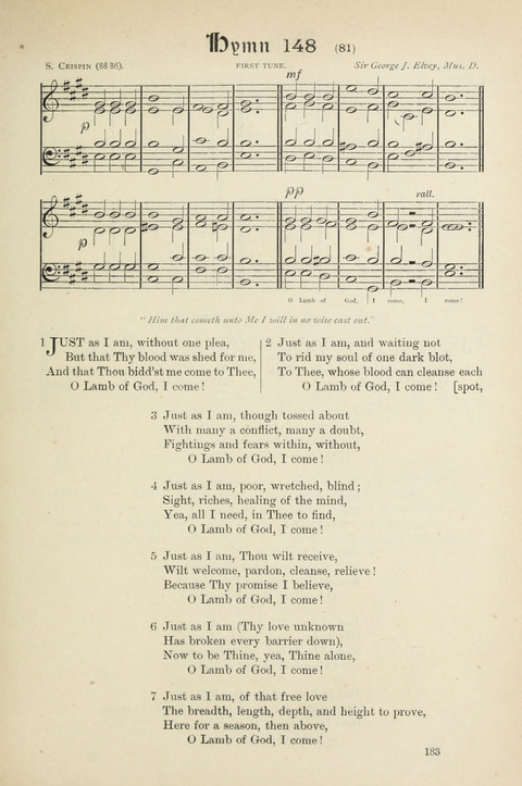 The Scottish Hymnal: (Appendix incorporated) with tunes for use in churches page 185