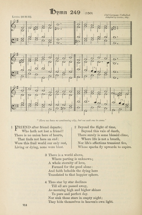 The Scottish Hymnal: (Appendix incorporated) with tunes for use in churches page 316