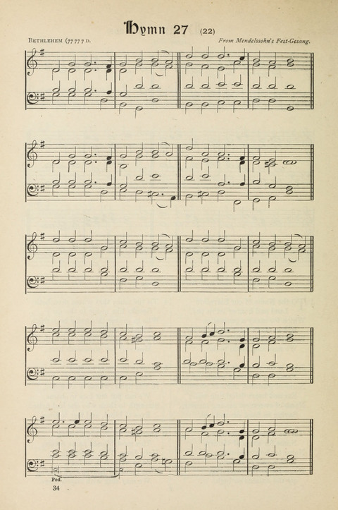 The Scottish Hymnal: (Appendix incorporated) with tunes for use in churches page 34