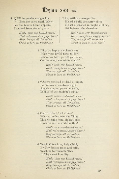 The Scottish Hymnal: (Appendix incorporated) with tunes for use in churches page 489