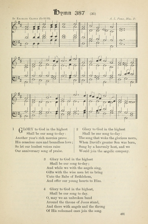 The Scottish Hymnal: (Appendix incorporated) with tunes for use in churches page 493