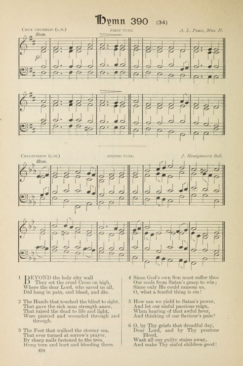 The Scottish Hymnal: (Appendix incorporated) with tunes for use in churches page 496