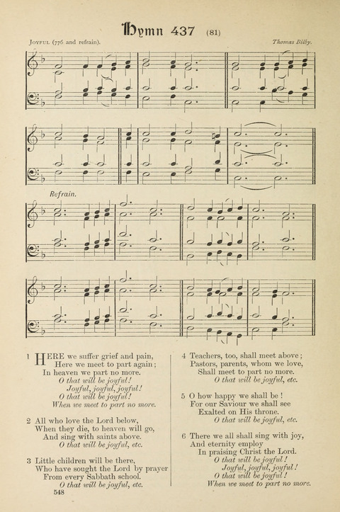 The Scottish Hymnal: (Appendix incorporated) with tunes for use in churches page 550