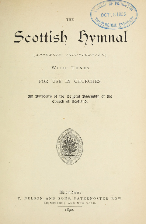 The Scottish Hymnal: (Appendix incorporated) with tunes for use in churches page iv