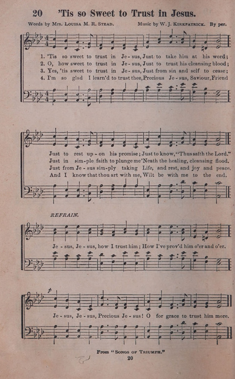 Songs of Joy and Gladness with Supplement page 18