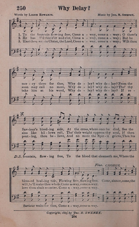 Songs of Joy and Gladness with Supplement page 202