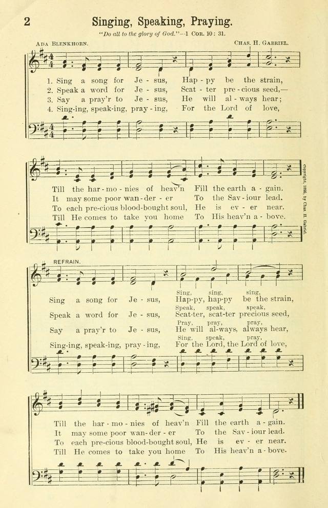 Songs of the Kingdom: prepared for the use of young people
