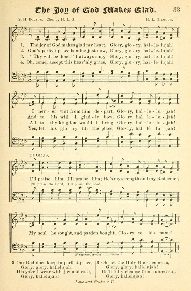 Songs of Love and Praise No. 2: for use in meetings for christian worship or work page 34