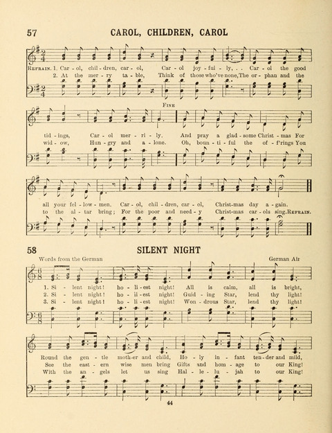 Songs for Little People: for use in the Sunday-School, the Kindergarten and the Home page 44