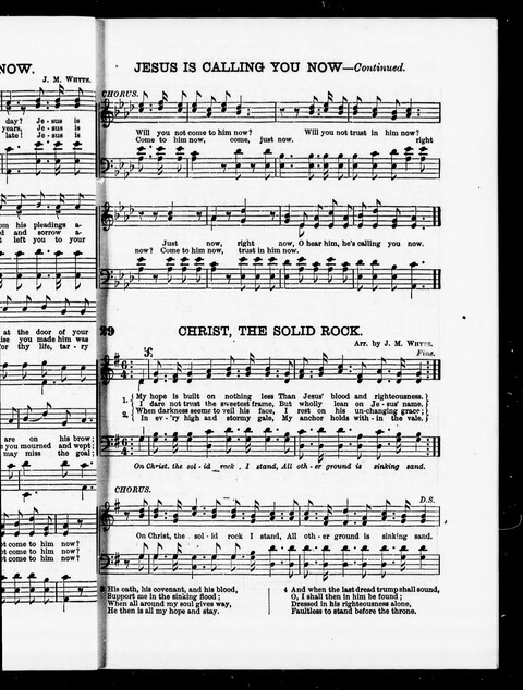 Sing Out the Glad News: a collection of Sacred Songs, used in Evangelistic Work by the Whyte Brothers page 29