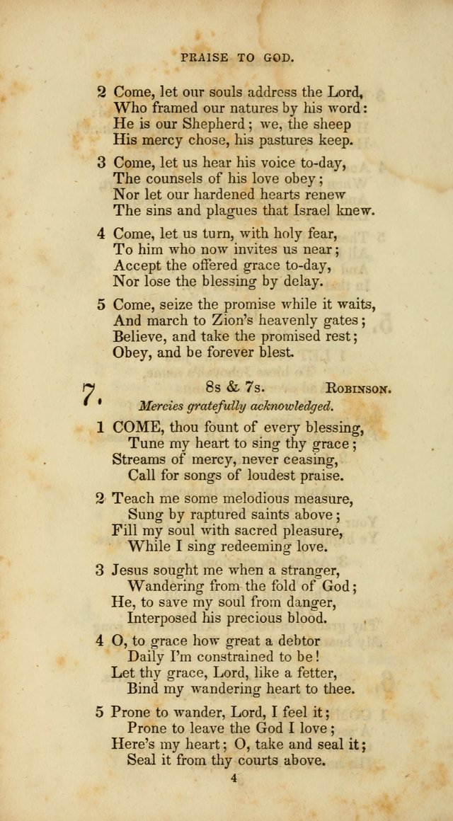 The Social Psalmist: a new selection of hymns for conference meetings and family worship page 4