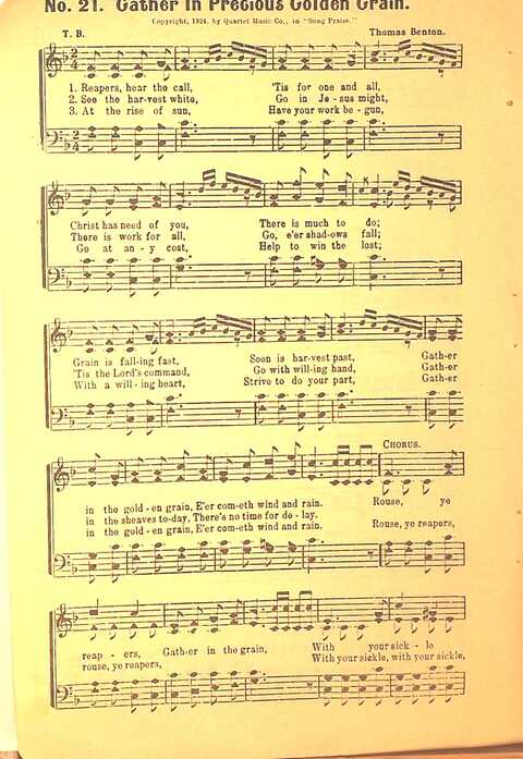 Song Praise: for Sunday school, revival and young people