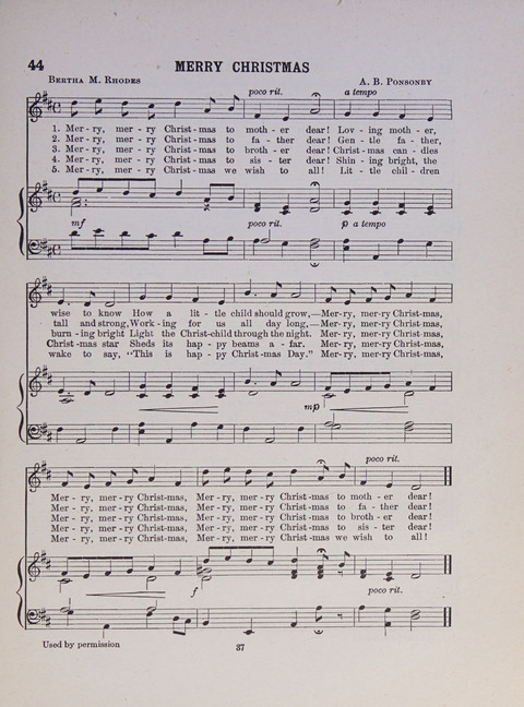 Song and Play for Children: for Sunday and weekday use page 37