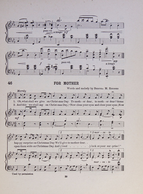 Song and Play for Children: for Sunday and weekday use page 39