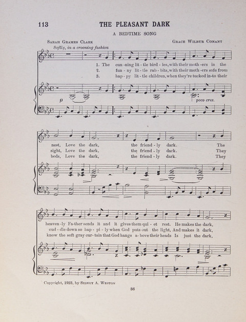 Song and Play for Children: for Sunday and weekday use page 86