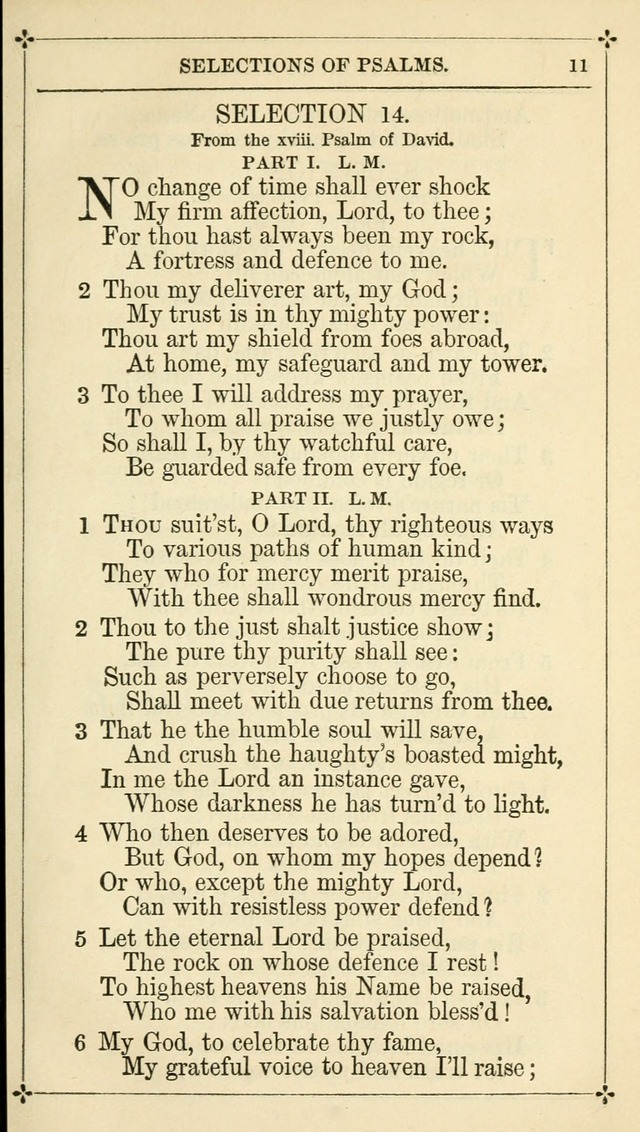 Selections from the Psalms of David in Metre: with hymns suited to the feasts and fasts of the church, and other occasions of public worship page 11