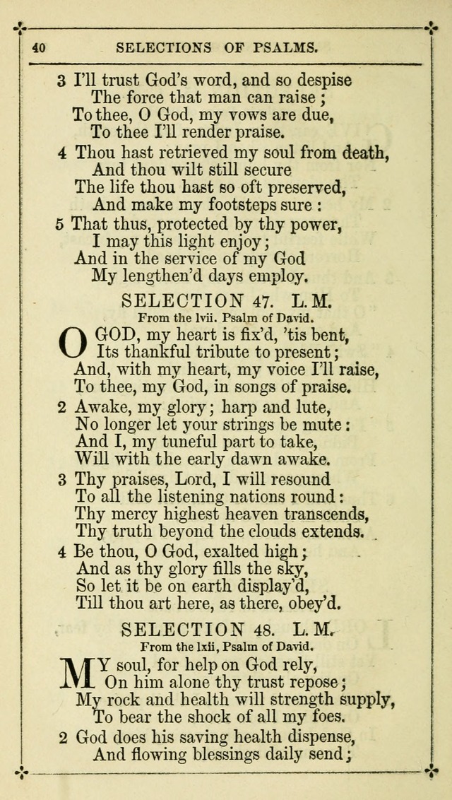 Selections from the Psalms of David in Metre: with hymns suited to the feasts and fasts of the church, and other occasions of public worship page 40