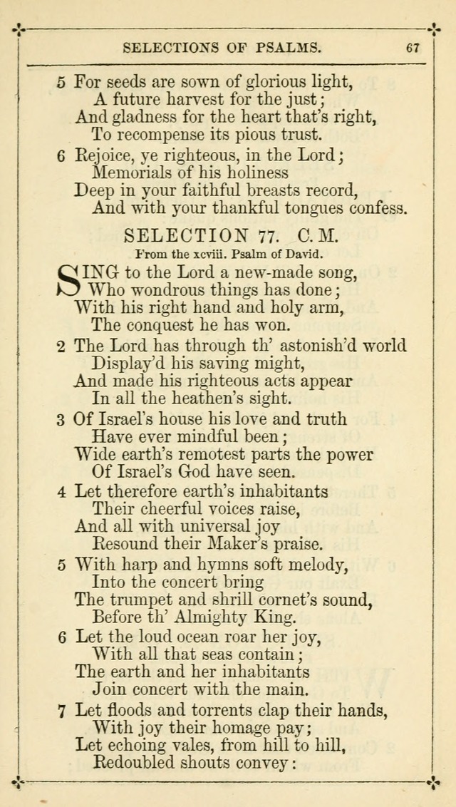 Selections from the Psalms of David in Metre: with hymns suited to the feasts and fasts of the church, and other occasions of public worship page 69